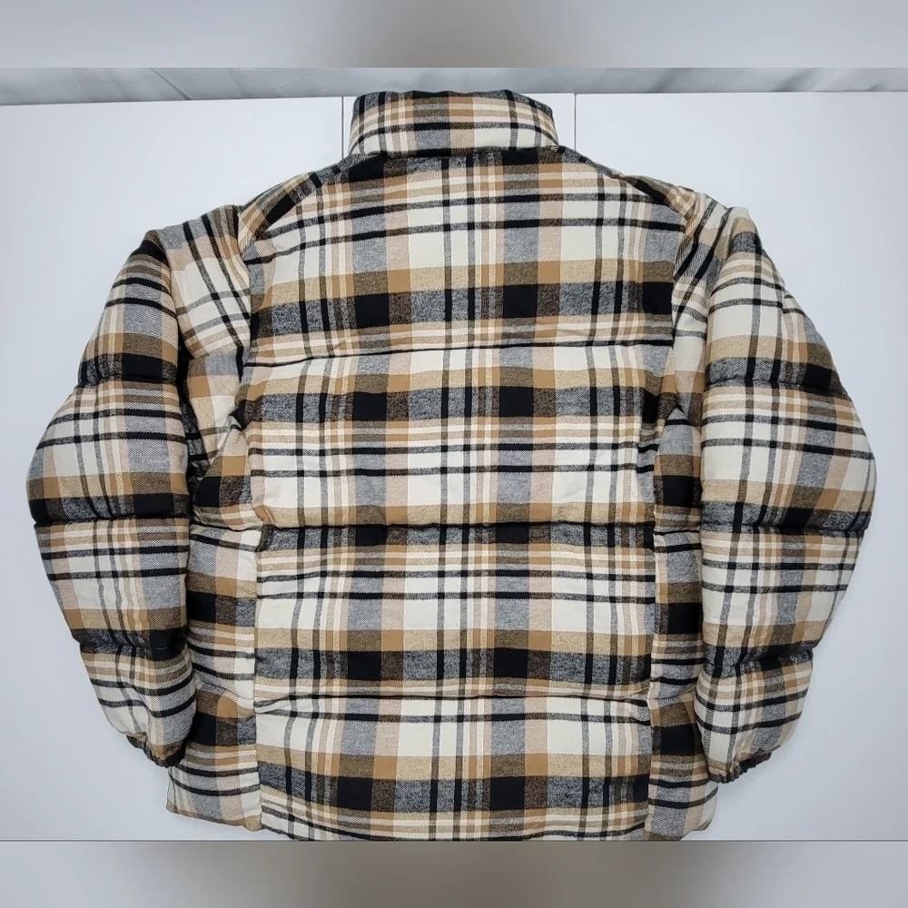 Columbia Men’s Puffect Novelty Plaid Puffer Jacket Full Zip Size Large New
